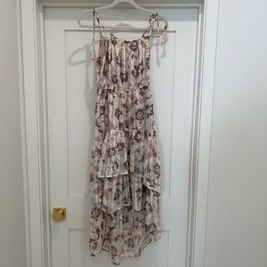 Brunch dress: layered chiffon sz S